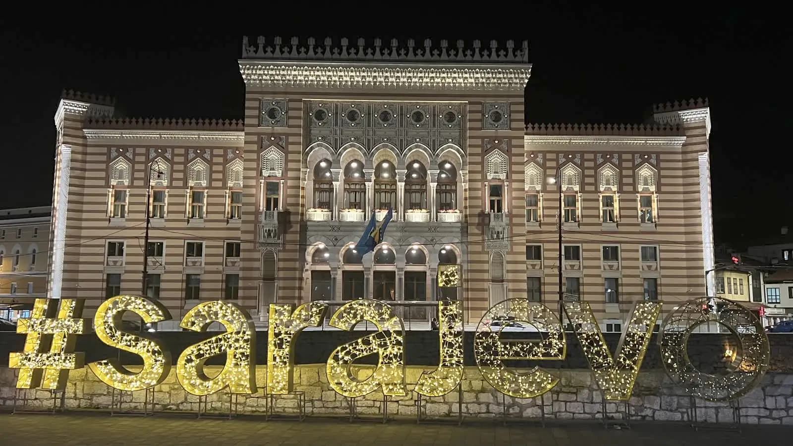Rathaus bei Nacht